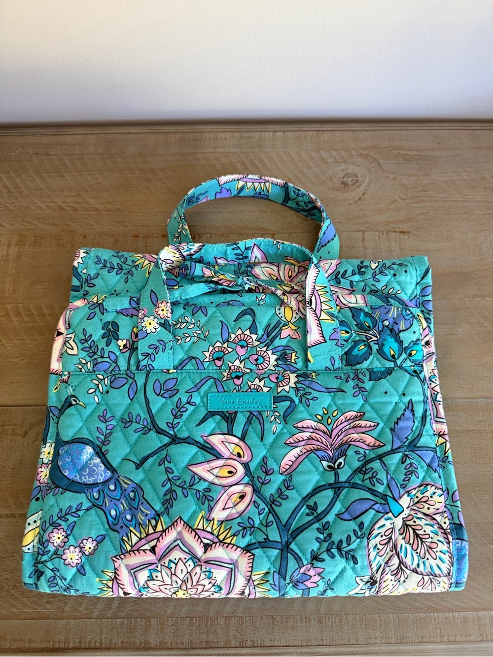 VERA BRADLEY | Peacock Garden Hanging Travel Organizer Bag
